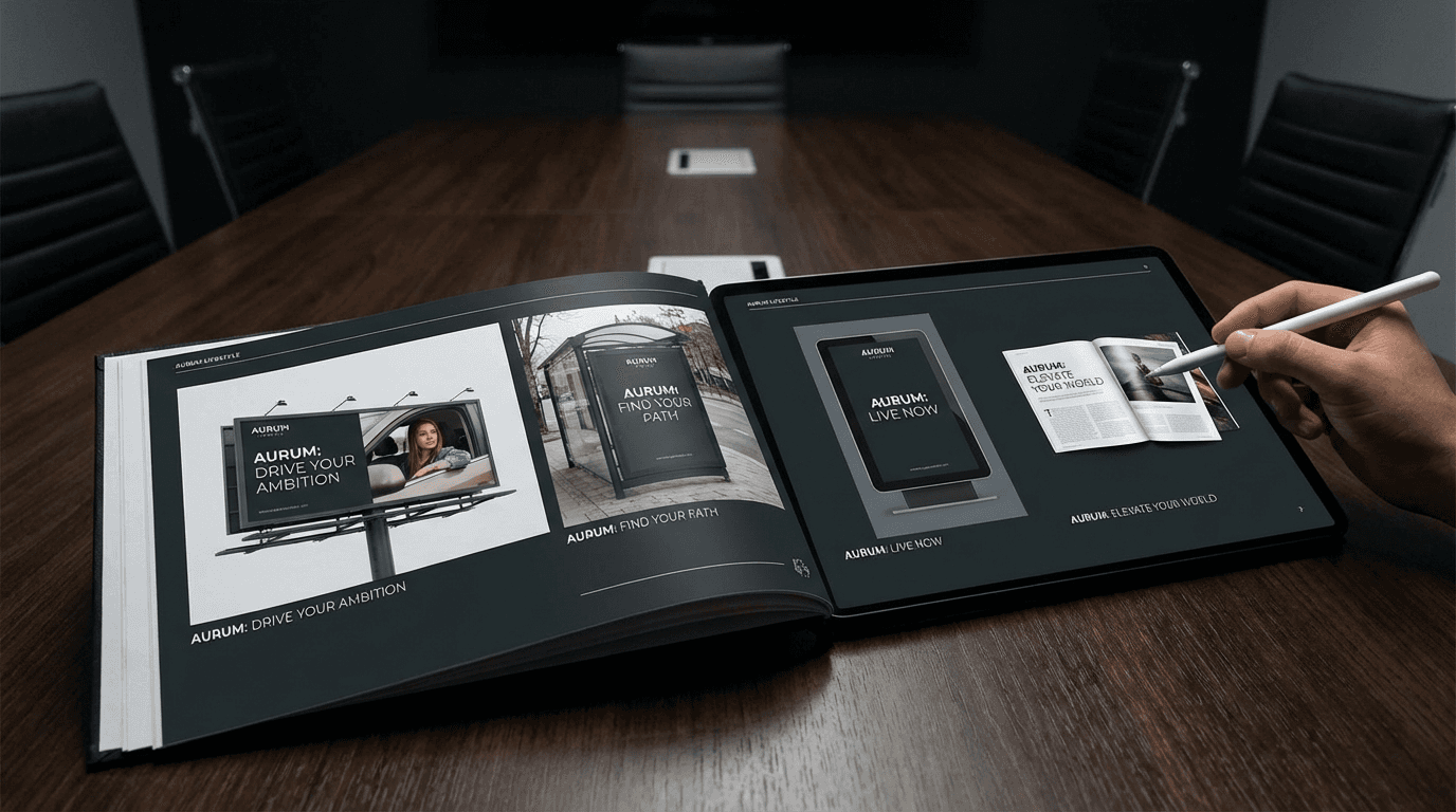 Nailing client presentations with advertising mockups